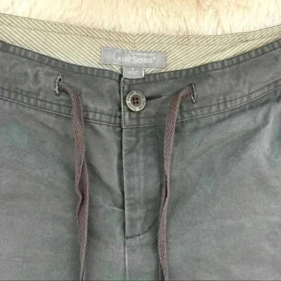 Gander Mountain Guide Series Gray Flat Front 100% Cotton Hiking Shorts Size 8 - Picture 4 of 11